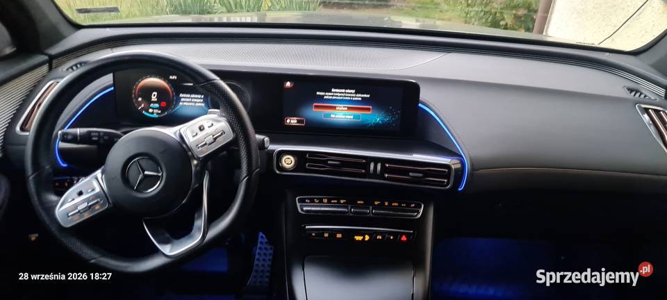 Mercedes EQC salon 2022 4x4 elektryczne lusterka Dębica