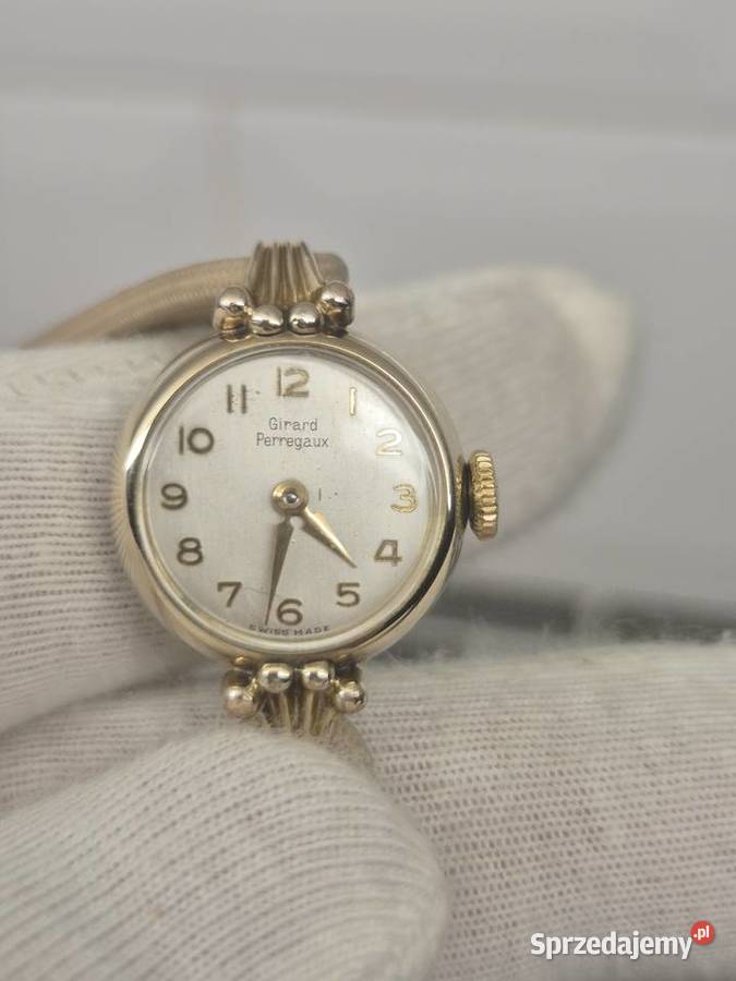 Damski zegarek vintage Girard Perregaux Au 20 Antyki Chorzów
