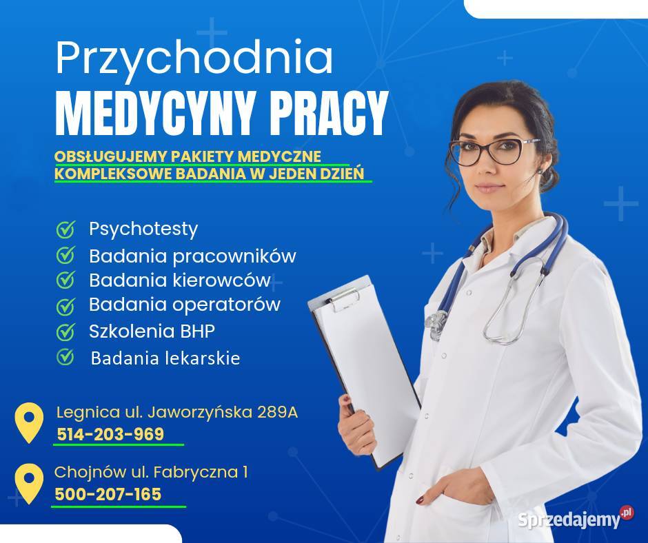 Badania lekarskie i psychologiczne LEGNICA