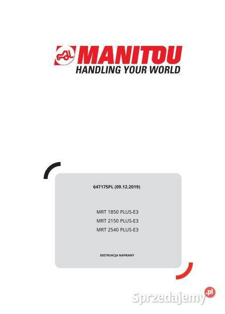 Manitou MRT1850 PLUS MRT2150 PLUS MRT2540 PLUS świętokrzyskie
