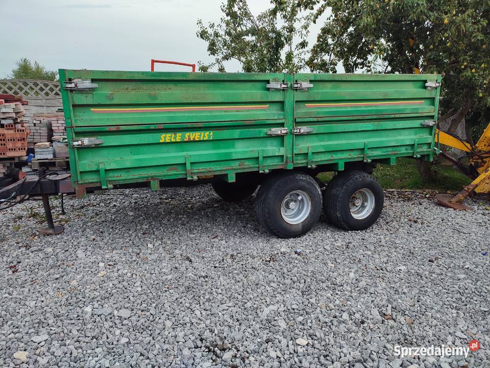 Przyczepa farma tandem 10 ton świętokrzyskie Nowa Słupia
