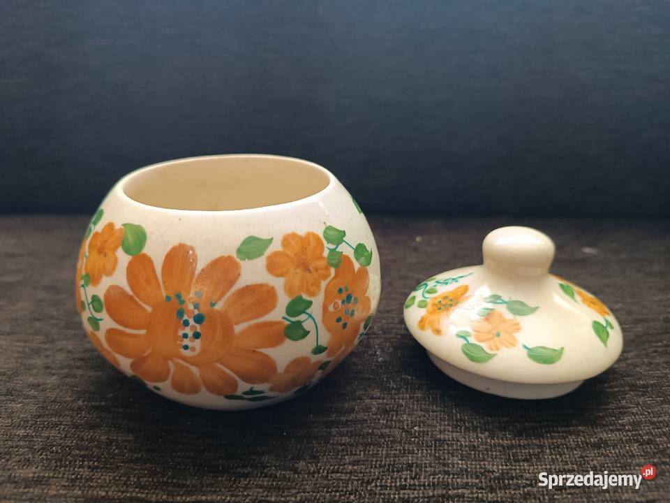 Zestaw dekoracyjny 4 x kamionki fajans VINTAGE Szczyrk