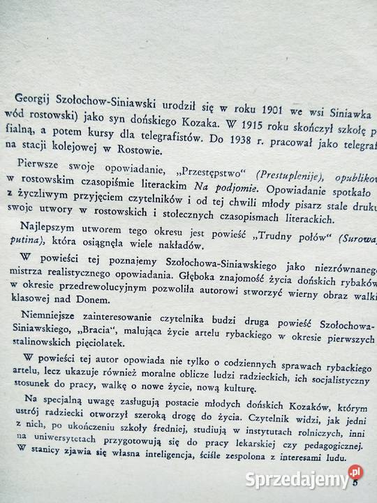 Rodzina Wołginów Szołochow unikatowe książki Warszawa sprzedam