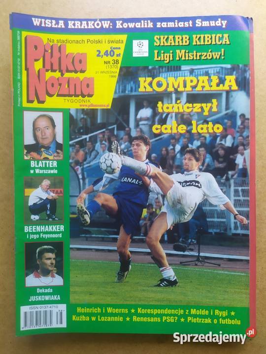Tygodnik Piłka Nożna rocznik 1999 kompletny