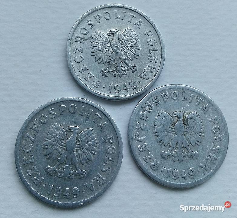 POLSKA 3X 1949 r bzALLADNE Legionowo