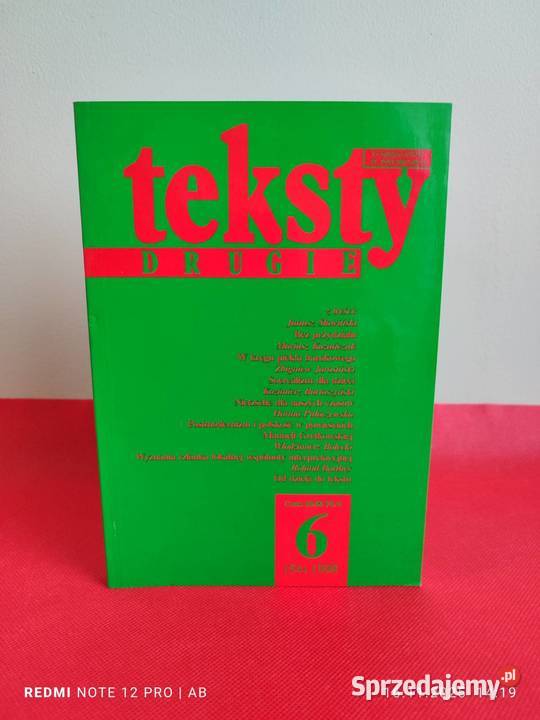 Teksty Drugie 6 54 1998 IBL PAN Czasopisma śląskie