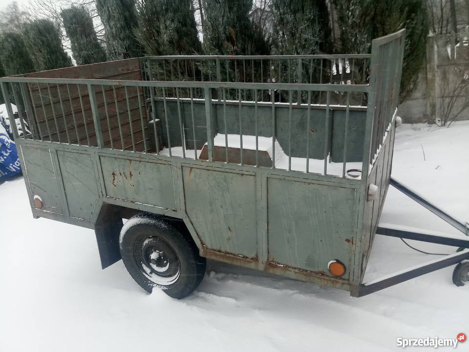 Przyczepka dwukółka do przewozu zwierząt Opoczno