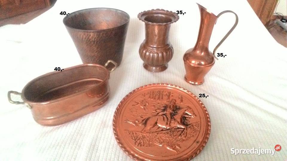 Mosiądz dzwonek świeczniki i inne Miedziane mazowieckie Płońsk