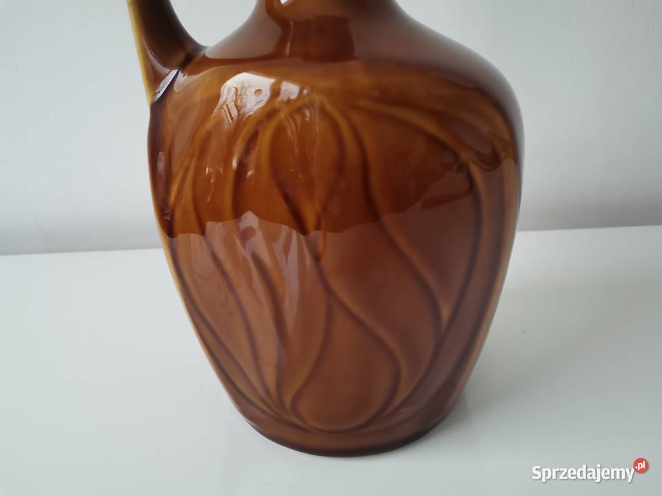 Stara butelka Miód Pitny Słowiański porcelt Katowice