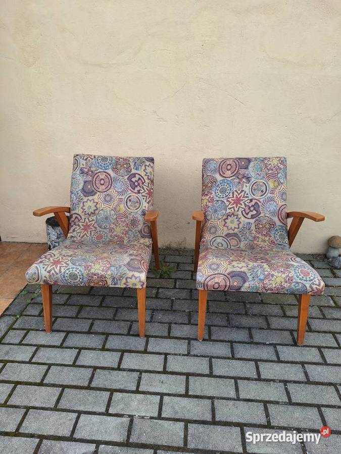 Fotele vintage z PRL 2 Meble Sochocin