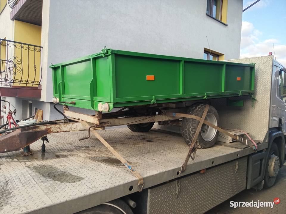Przyczepa 1osiowa wywrotka oryginalna Tychy