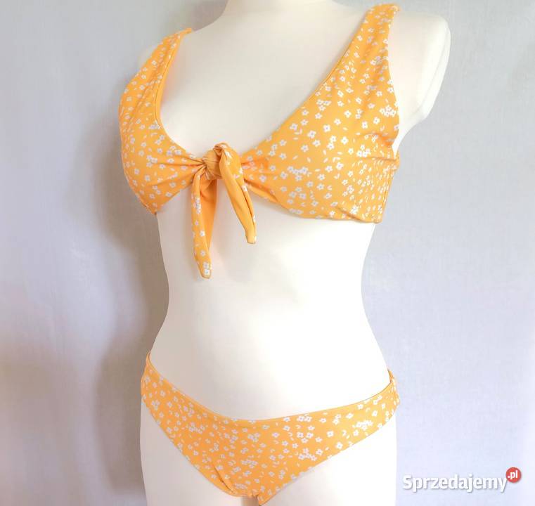 Strój Kąpielowy żółty Dwuczęściowy Bikini r 3638 dwuczęściowe podlaskie sprzedam