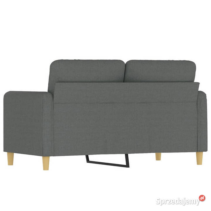 Sofa 2osobowa ciemnoszara 120 tapicerowana
