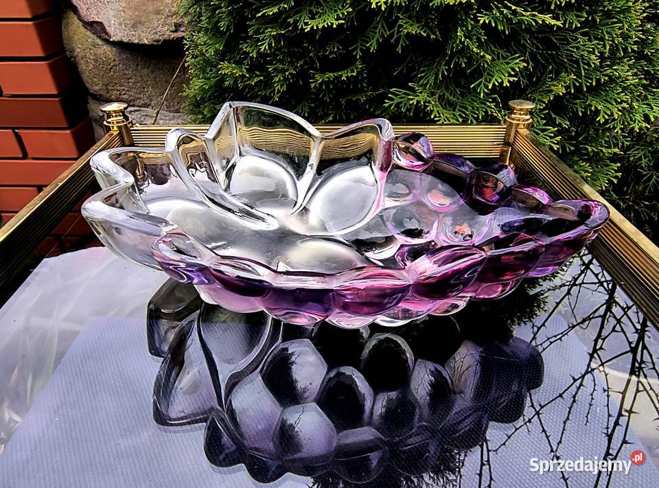 Patera grube solidne szkło barwione w masie Porcelana i szkło Klenica sprzedam