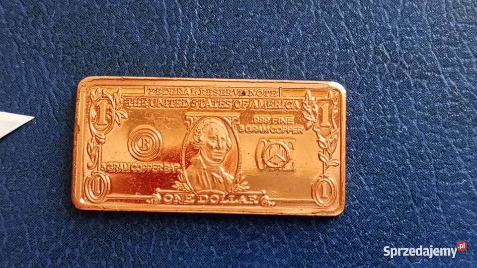 Stare monety 1 dolar USA sztabka do Lesko