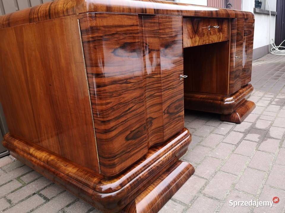 Biurko ARTDECO Orzech Politura Stare Antyk wielkopolskie