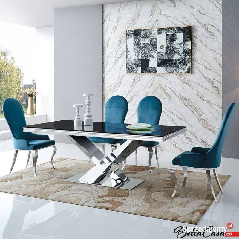 Zestaw mebli glamour Cameron stół ława stolik Warszawa