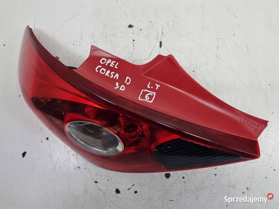LAMPA TYLNIA LEWA Opel Corsa D 3D HTB 0614r LEWY Rudka