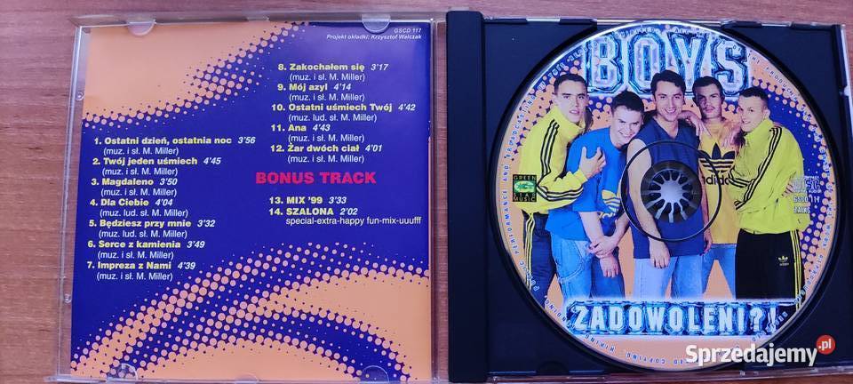 Unikat Boys Zadowoleni 1999 I Wydanie Green Star 1 płyta Gliwice sprzedam