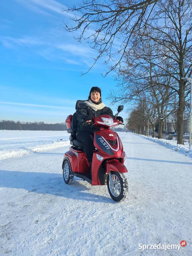 Elektryczny 3kołowy skuter dodatkowa bateria pas Kraków