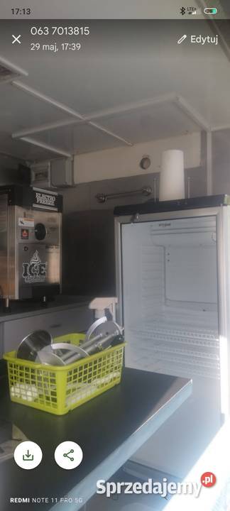 Przyczepa gastronomiczna lody granitor zamiana gastronomiczne Postęp