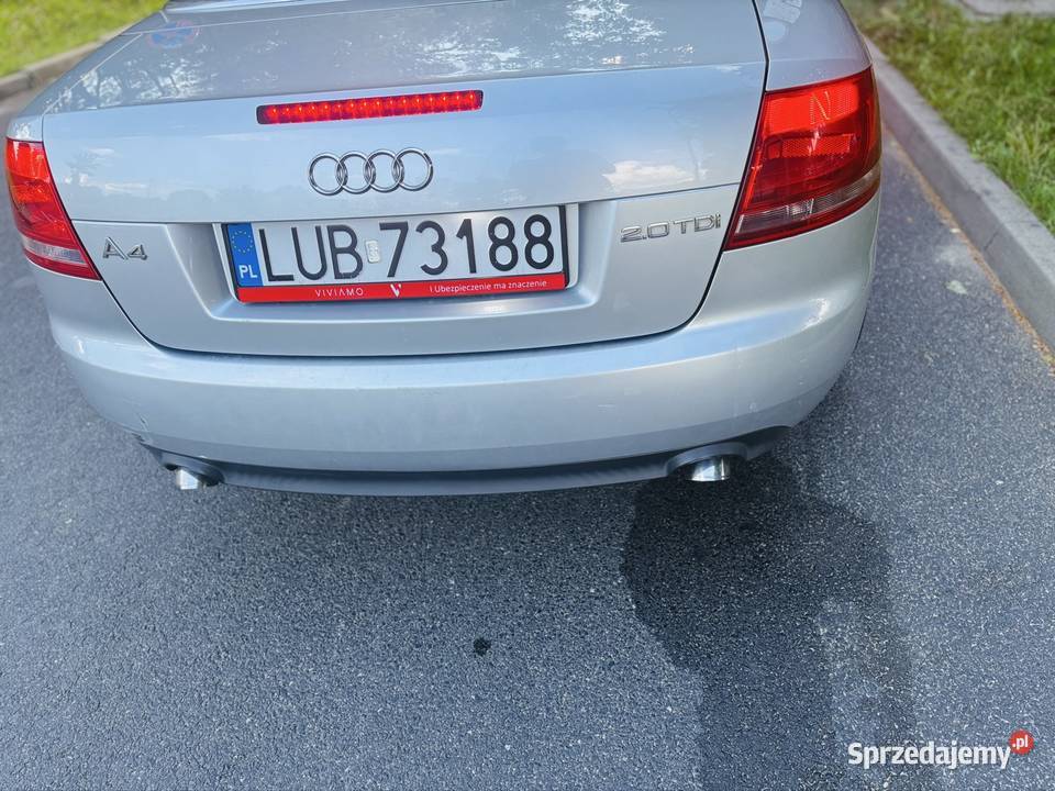 Audi A4 B7 20 tdi Anglik srebrny Dobre Miasto