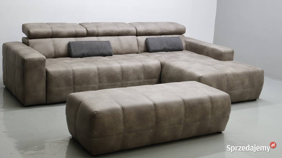 TOL Narożnik szary brązowa regulowane zagłowki