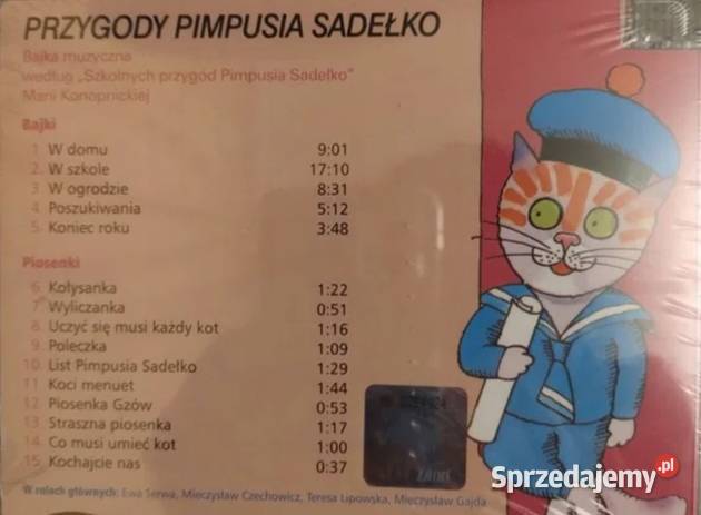 Bajka muzyczna Przygody Pimpusia Sadelko wg 1 płyta Gliwice