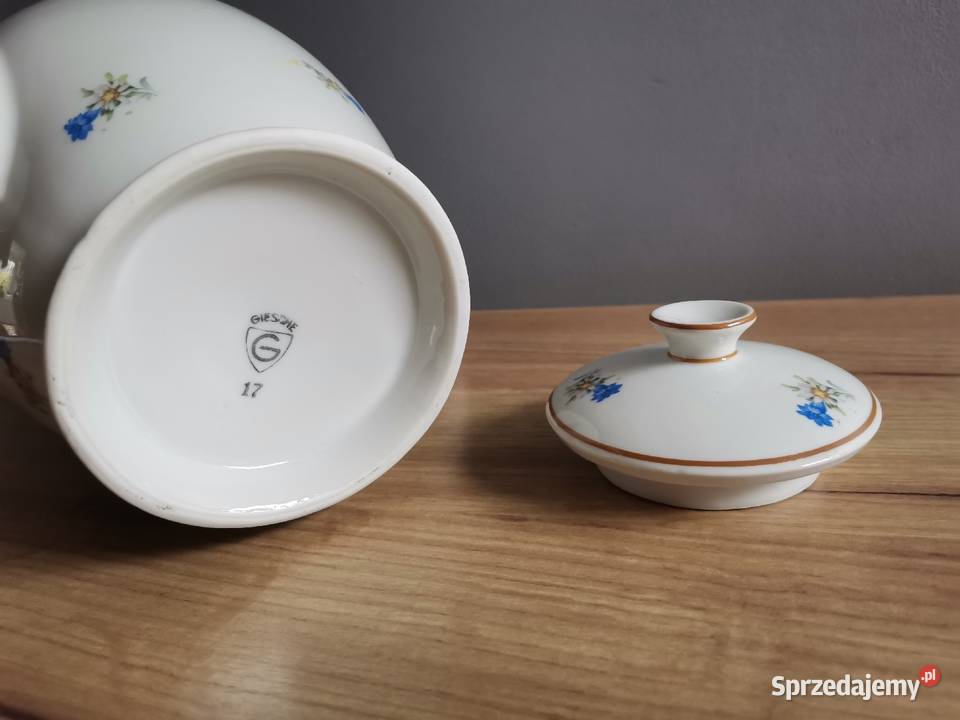Stary duży dzbanek porcelana Giesche