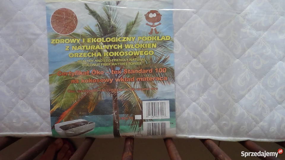 ŁÓŻECZKO DREWNIANE DREWEX z nowym materacykiem