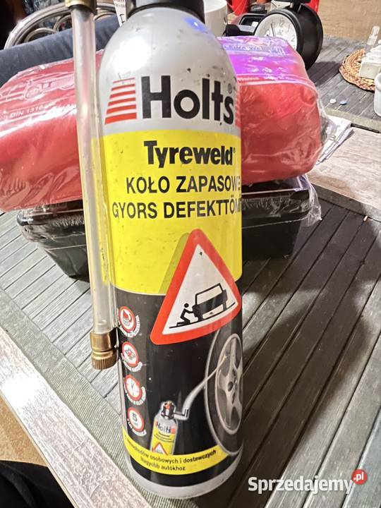 Koło zapasowepojemnik naprawczy i pojemnik z