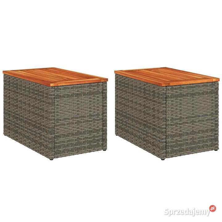 vidaXL Stoliki ogrodowe 2 szare 55x34x37 Warszawa