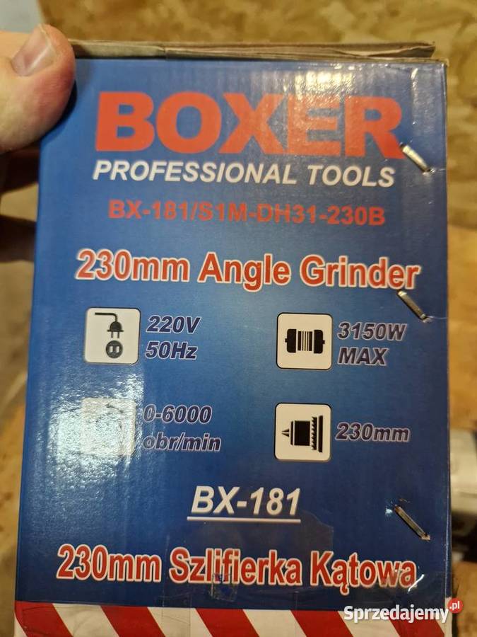 Szlifierka kątowa Bokser 3150 W 230 V tarcza 230 Głogowa sprzedam