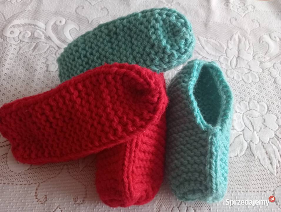 2 pary kapci z wełną 3842 kolorowy Pozostałe Złotów sprzedam