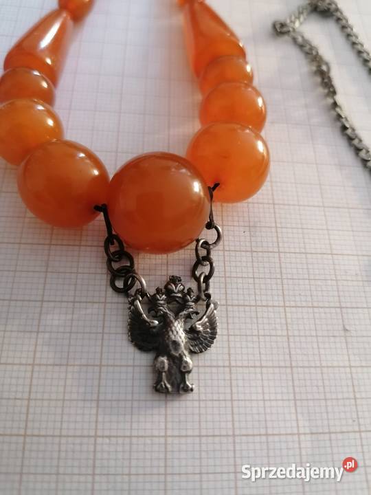 Naszyjnik bursztyn srebro Zolotniki 84 Białystok