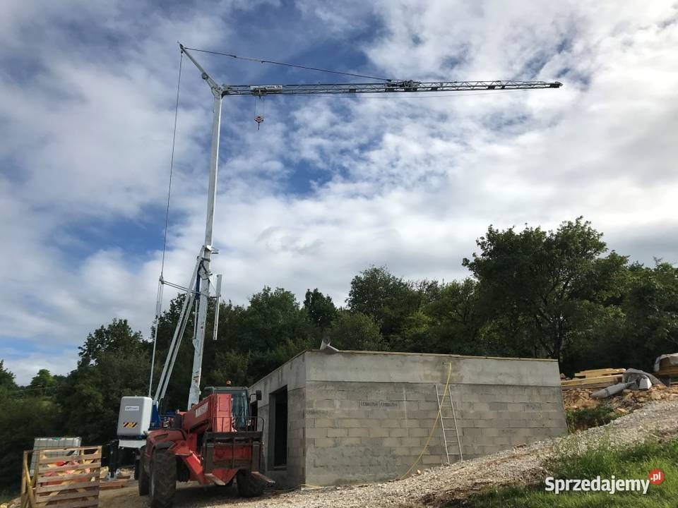 Dźwig dekarski budowlany szybko montujący Ligota Piękna
