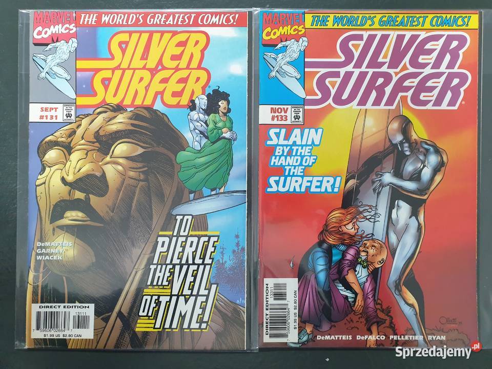 Silver Surfer 16 oryginalnych komiksów Marvel pomorskie