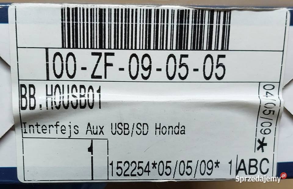 BLUEBIRD INTERFEJS AUXIN USBSDMP3 DO RADIA HONDA Mielęcin