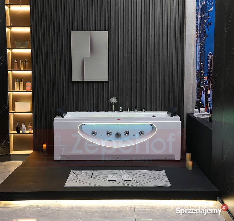 Wanna z hydromasażem BCX602 prostokątna Wykończenie Grabówka sprzedam