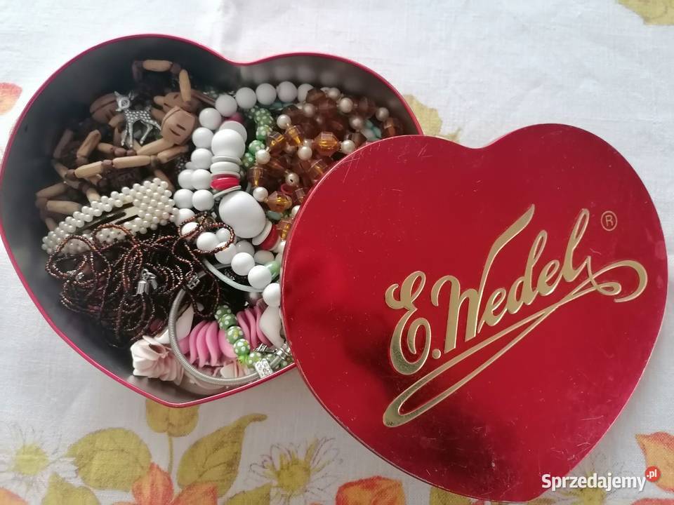 Puszka Pudełko metalowe w kształcie serca EWedel Łódź