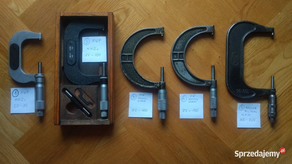 Mikrometr mikromierz 5075 75100 100125 mm VIS Chorzów