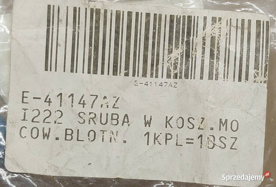 ŚRUBA Z ŁBEM KWADRATOWYM M6 FIAT BRAVO BRAVA osobowe Mielęcin