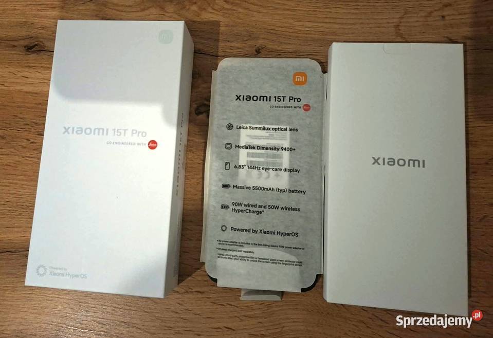 Nowy telefon XIAOMI 15T PRO 5G 12512 GB Czarny
