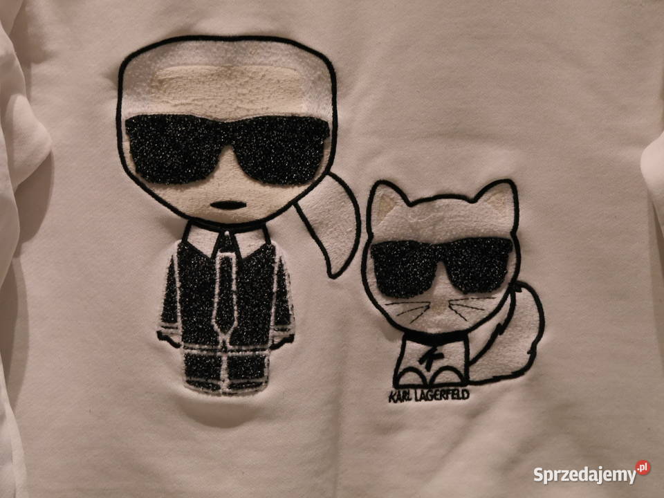 Karl Lagerfeld fajna bluza metaliczna nitka 36 S Wrocław