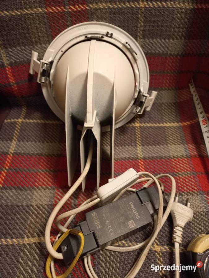 Sprzedam oszczedna lampa obrotowa sufitowa biała biały Oświetlenie podlaskie Grajewo