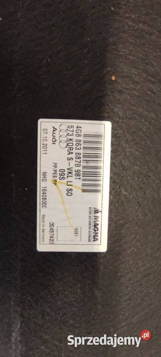 AUDI A7 4G BOCZEK BAGAŻNIKA LEWY 4G8863887B osobowe