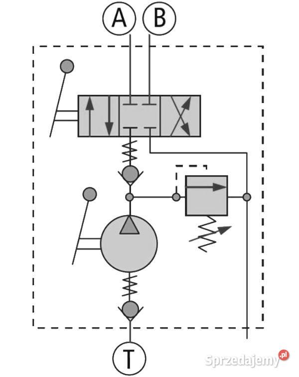 POMPA HYDRAULICZNA RĘCZNA DWUSTRONNAZBIORNIK 10L Rolnictwo