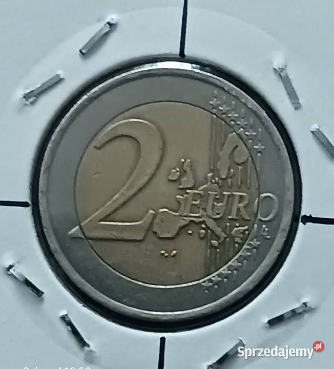 2 Euro Francja 2001 r Skrętka błąd mennicy Numizmatyka Konin sprzedam