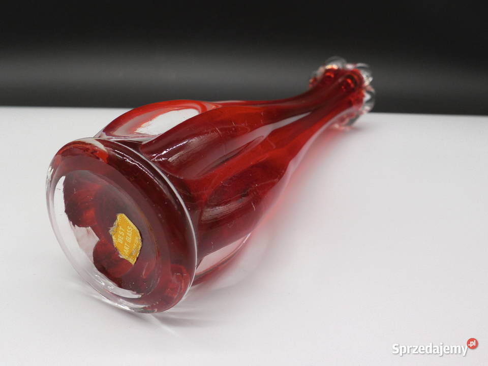 Rubinowy Wazon Szklany Best Art Glass Murano