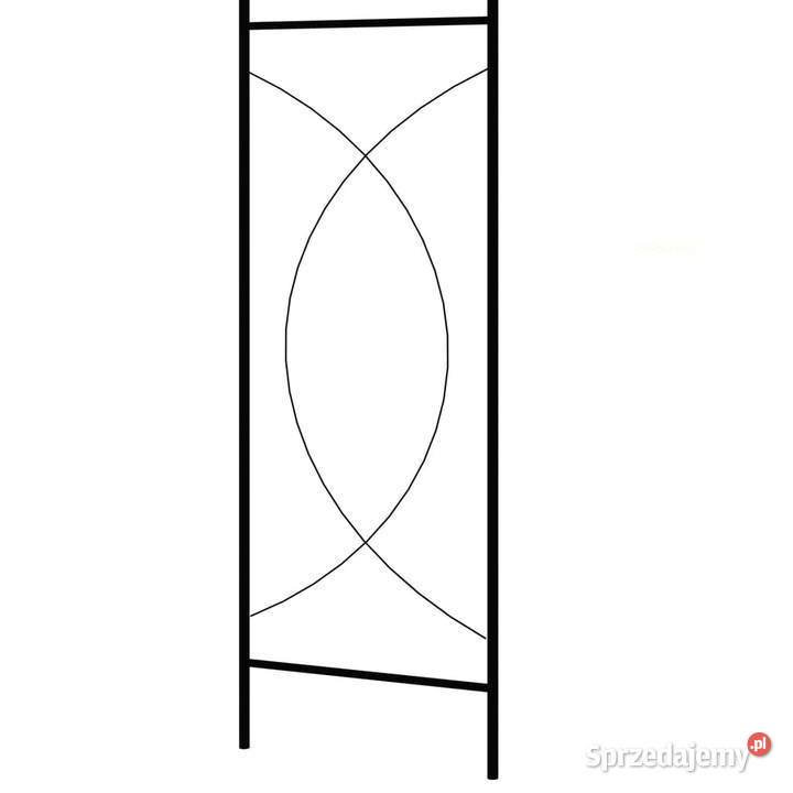Pergola ogrodowa czarna 150x34x240 żelazna Warszawa